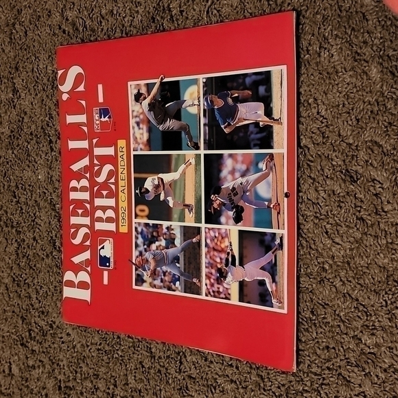 BASEBALL’S BEST 1992 PHOTO WALL CALENDAR MLB - Picture 1 of 15